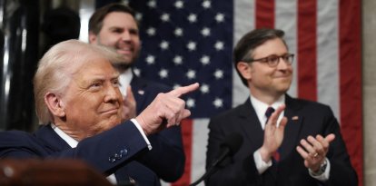 Trump durante la sesión conjunta del Congreso/ Win McNamee