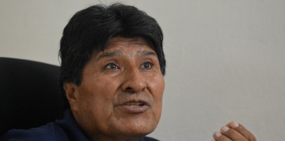 Evo Morales, durante una entrevista