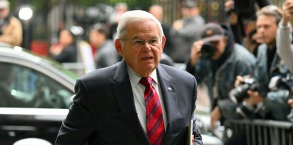 Una imagen del exsenador Bob Menéndez durante su juicio en Nueva York