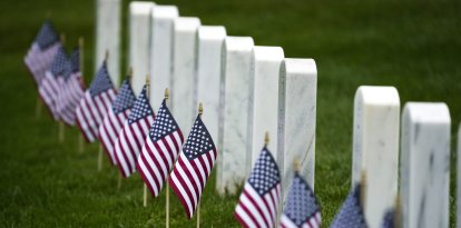 Graves of fallen soldiers