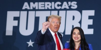 Trump y Flores en Texas/ Ronda Churchill