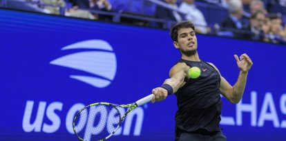 Carlos Alcaraz, en el US Open 2024