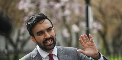 Mamdani en campaña/ Angela Weiss