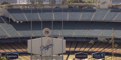 Vista general del Dodgers Stadium en Los Ángeles, California