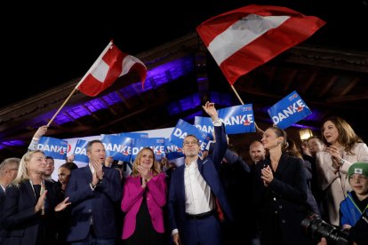 Partido de la Libertad de Austria (FPOE) obtuvo casi el 30% de los votos/ Alex Halada