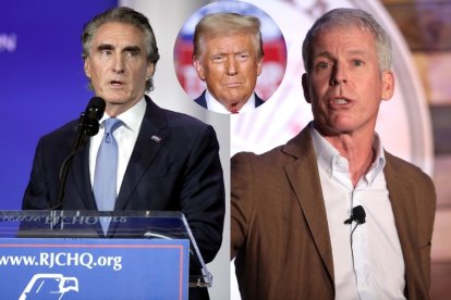 Doug Burgum, Donald Trump y Chris Wright