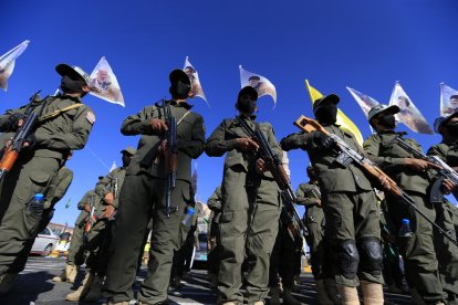 Terroristas hutíes en Yemen