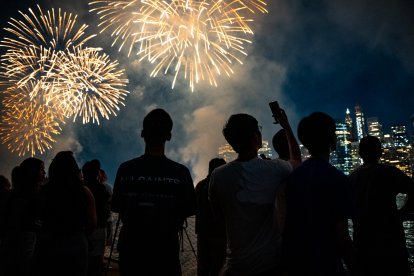 Fuegos artificiales en Nueva York