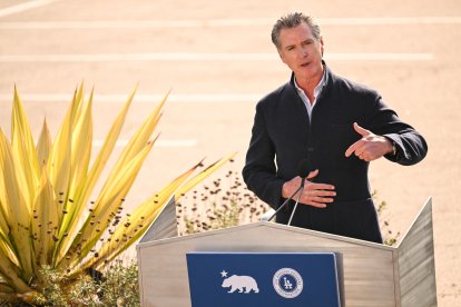 El gobernador Gavin Newsom en una imagen de archivo