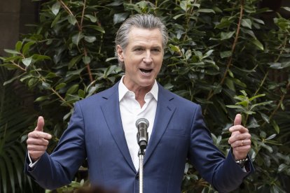El gobernador Gavin Newsom en una imagen de archivo