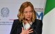 Italy's Prime Minister Giorgia Meloni speaks during the 10th edition of the Rome MED (Mediterranean Dialogues) conference in Rome, on November 27, 2024. (Photo by Andreas SOLARO / AFP)