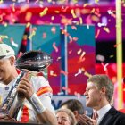 Kansas City Chiefs vence el Super Bowl LVII en el State Farm Stadium de Glendale (Arizona) en 2023 frente a los Philadelphia Eagles. Imagen de archivo.