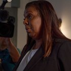 La fiscal general de Nueva York, Letitia James, durante el juicio contra Donald Trump por el supuesto fraude fiscal que cometió.