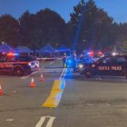 Policía en la escena de un tiroteo en Seattle.
