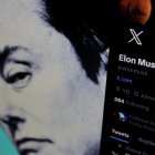 July 25, 2023, Sleman, Yogyakarta, Indonesia: In this photo illustration, Elon Musk's Twitter account is seen on a smartphone screen and an image of Elon Musk's face in the background. Twitter's largest shareholder, Elon Musk, has decided to change the logo for the social media platform. Starting Monday 24 July 2023, the Twitter logo will change from a bird to an â€œXâ (Credit Image: © Angga Budhiyanto/ZUMA Press Wire)