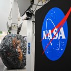 centro de prensa del Centro Espacial Kennedy de la NASA en Cabo Cañaveral