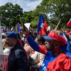 Haitianos protestan en Boston en una imagen de archivo