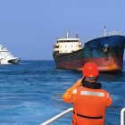 Las autoridades taiwanesas interceptando el buque togolés