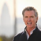 Newsom en Los Ángeles/ Patrick T. Fallon