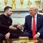 Donald Trump y Volodimir Zelenski en el Salón Oval