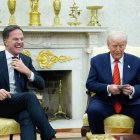 Donald Trump recibe al secretario general de la OTAN, Mark Rutte, en la Casa Blanca